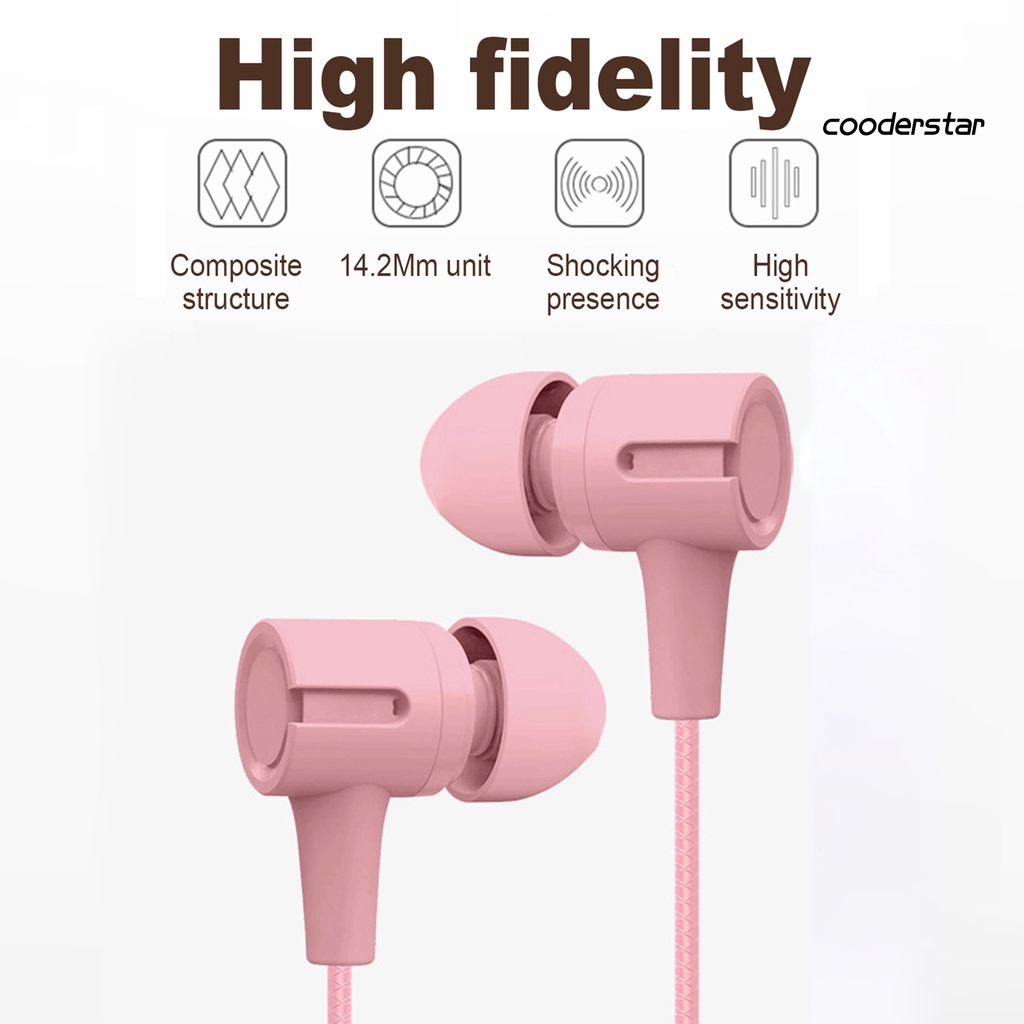 Tai Nghe Nhét Tai Jack 3.5mm Bass Trầm Có Micro Chuyên Dụng Cho Điện Thoại