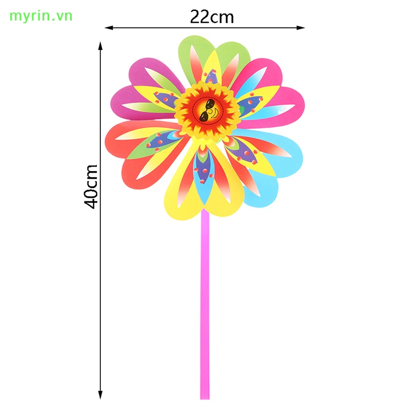 Myrin Set 2 Cối Xay Gió Bằng Nhựa Một Lớp Nhiều Màu Sắc Hình Hoa Bướm Trang Trí Sân Vườn Cho Trẻ Em Bán Chạy VN