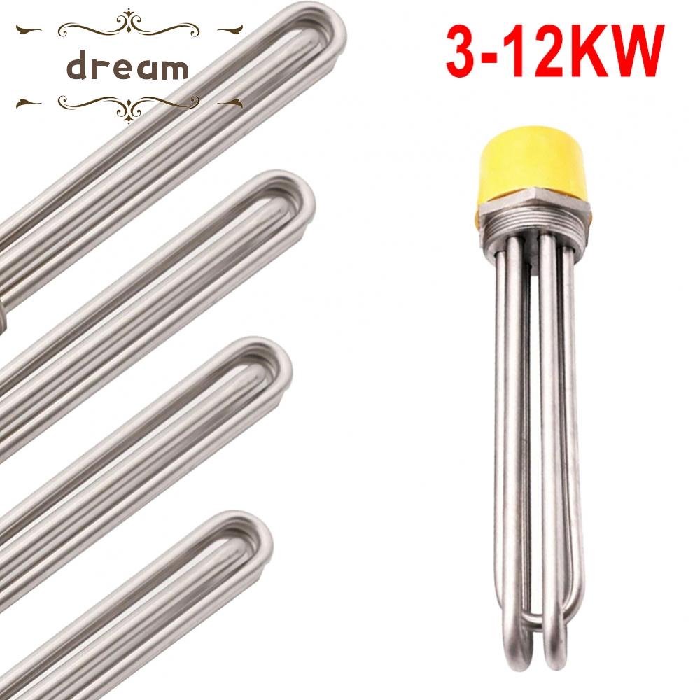 【DREAMLIFE】Heating Pipe Accessories Replacement 1 Set 230V <0.5 MA. Stainless Steel