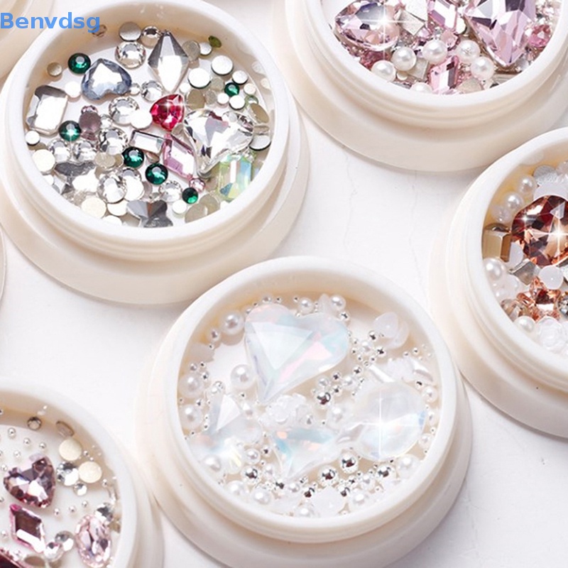 1 Hộp Đá 3D Lấp Lánh Trang Trí Móng Tay Nghệ Thuật