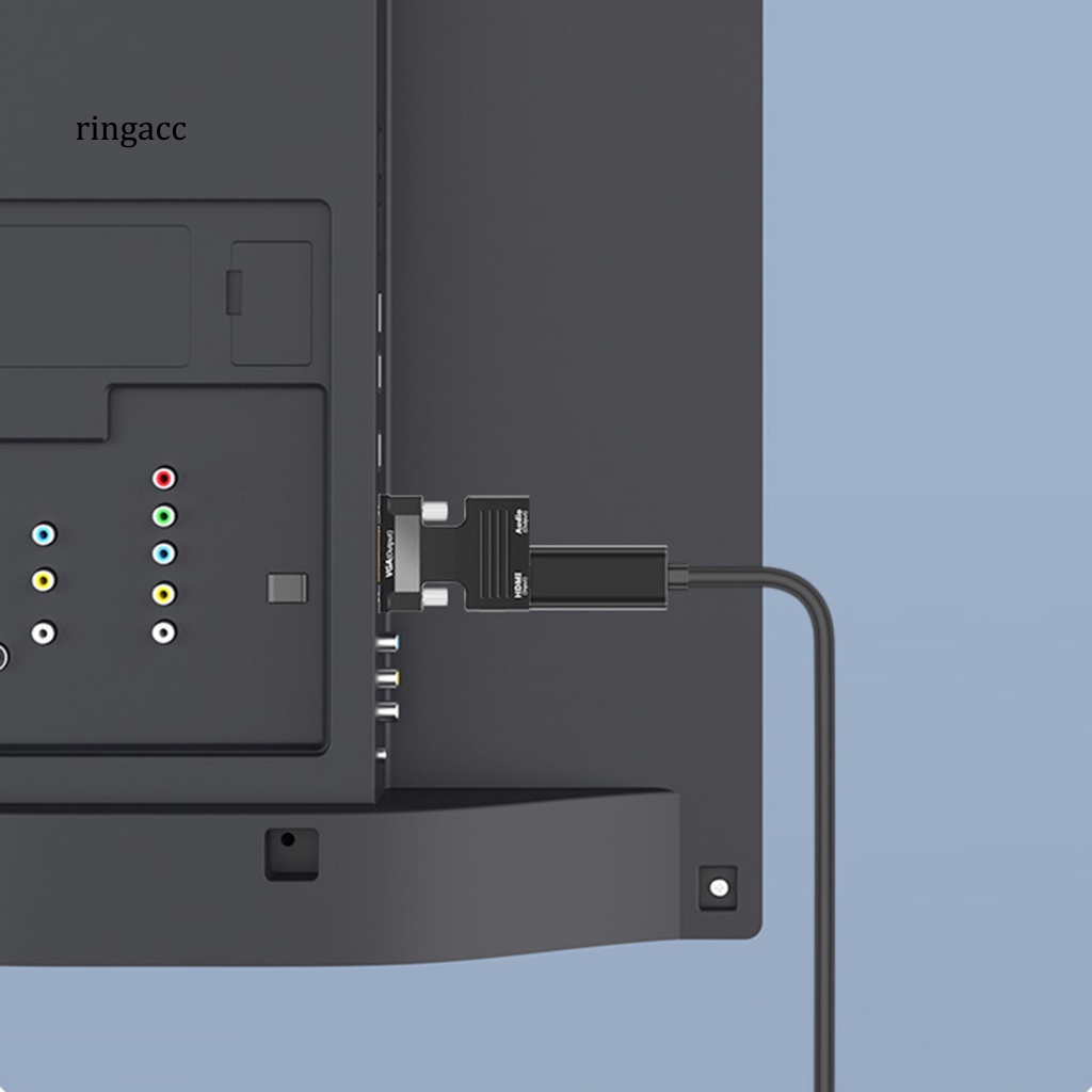 Bộ Chuyển Đổi VGA Không Cần Trình Điều Khiển Đầu Ra Âm Thanh Độ Phân Giải Cao Tương Thích Cao Cho TV / Máy Tính / Máy Tính / Văn Phòng