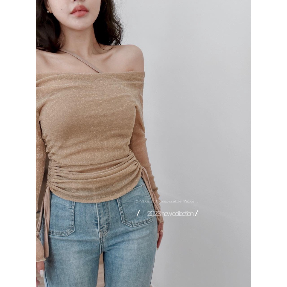 Set áo nhũ dây chéo