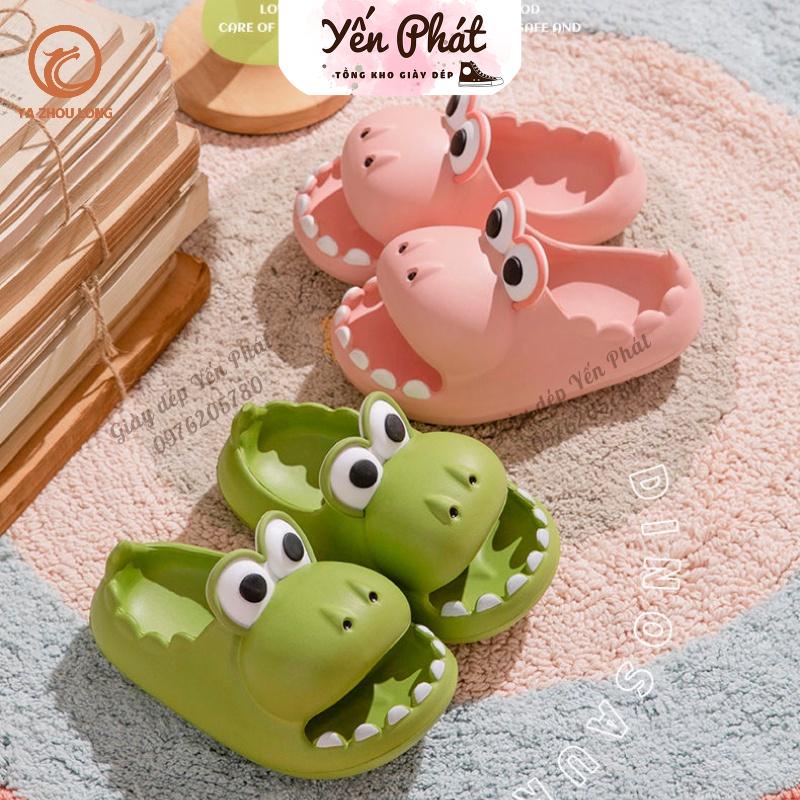 Dép Quai Ngang Cho Bé,Dép Cá Sấu Mắt To Siêu Cute Phong Cách Ulzzang, Dép Khủng Long Cá Sấu MS6628