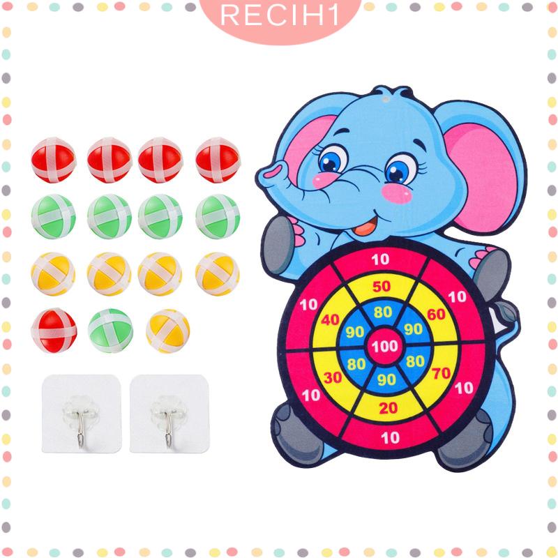 Bộ Trò Chơi Mục Tiêu Dính Kèm 15 Quả Bóng Dính Họa Tiết Hoạt Hình Vui Nhộn Cho Tiệc Bãi Biển