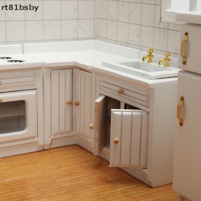 Mô Hình Tủ Bếp Trang Trí Nhà Búp Bê Tỉ Lệ 1: 12