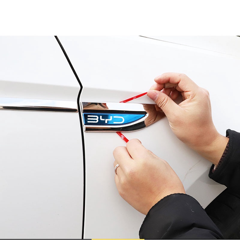 FENDER 1 Bộ Nhãn Dán Xe Hơi BYD Atto 3 Bằng Thép Không Gỉ
