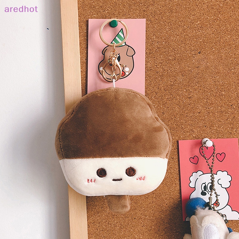 Móc Khóa Hình Cây Kem Nhồi Bông Mềm Mại Đáng Yêu