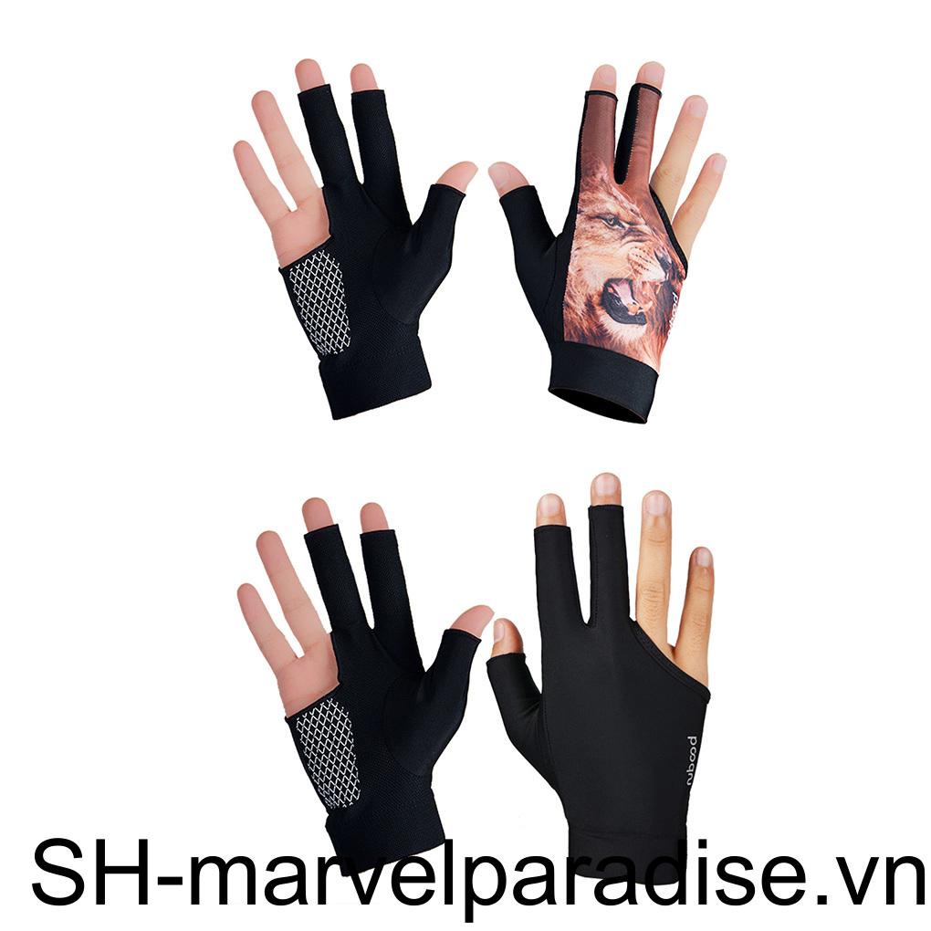 Găng Tay Hở Ngón Mềm Mại Chống Trượt Chuyên Dụng Chơi Bida