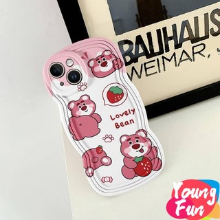 Ốp HUAWEI Gấu Dâu Dễ thương Gấu dâu tây  Sóng lớn Ốp Điện Thoại Mềm Chống Sốc In Hình HuaWei Nova 7i Hw Honor 8X Hw Nova 3i Hw Nova 4e Hw Nova 9SE Hw Y9 2019 Hw Y9 Prime 2019 Hw Nova 3e Hw Nova 5T Hw Y7A Hw Nova 7