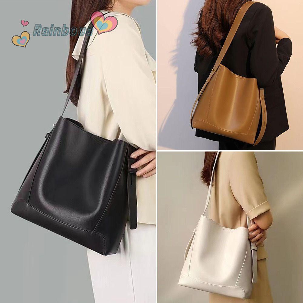 Túi Xách Da Pu Cỡ Lớn Màu Cầu Vồng Thời Trang Sang Trọng