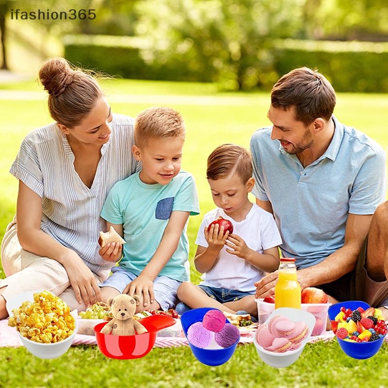 1 Tô Nhựa Mini Đựng Kem Bóng Chày / Món Tráng Miệng Trang Trí Tiệc Cưới Thời Trang ifashion365