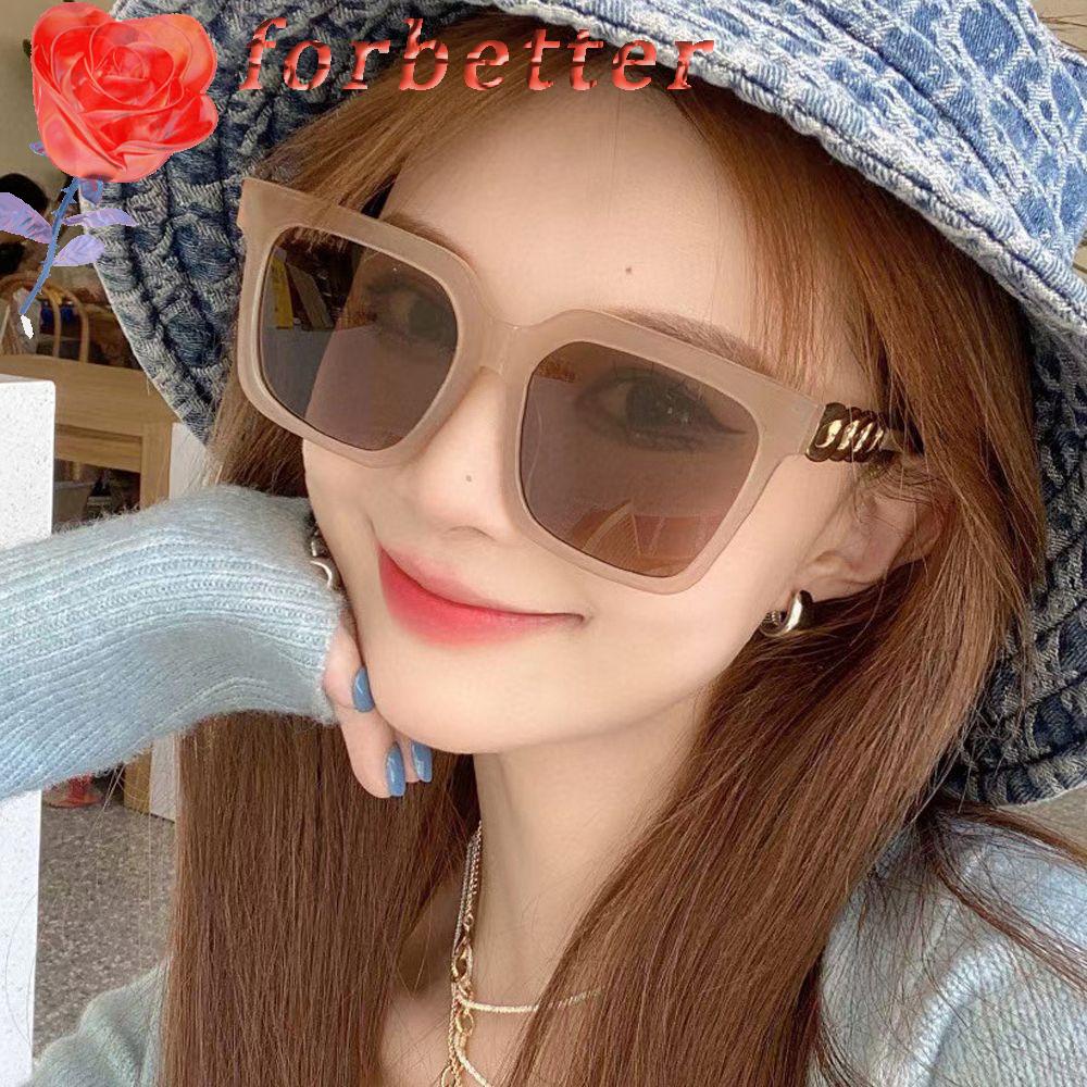 Kính Mát Gọng Vuông Lớn Phối Dây Xích Thời Trang Đường Phố Cổ Điển Dành Cho Bạn Nữ