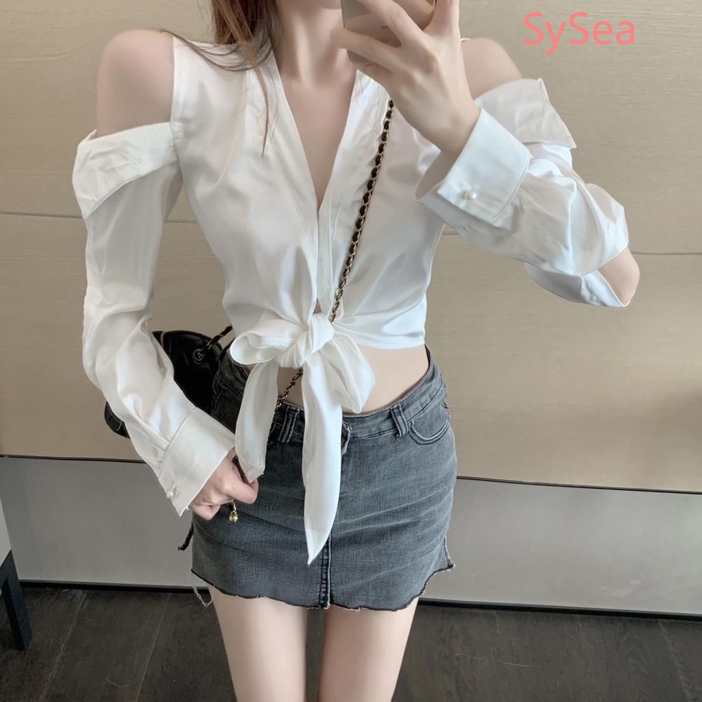 Áo Kiểu Trễ Vai Thiết Kế Quyến Rũ Cho Nữ