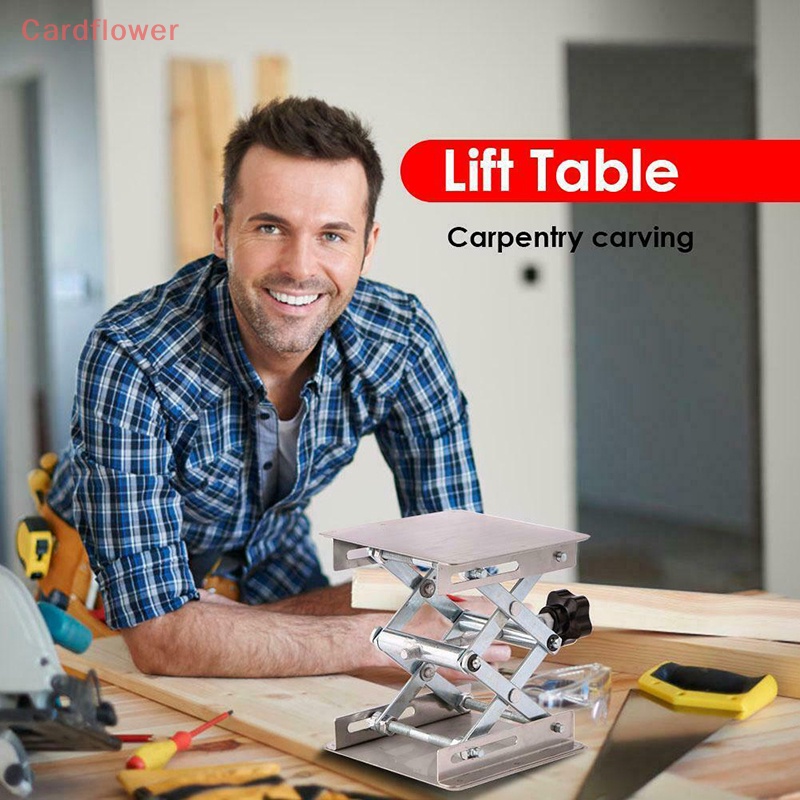 < Cardflower > Giá Đỡ Bộ Định Tuyến Bằng Nhôm Khắc Gỗ Để Bàn Phòng Thí Nghiệm Lifg Mới