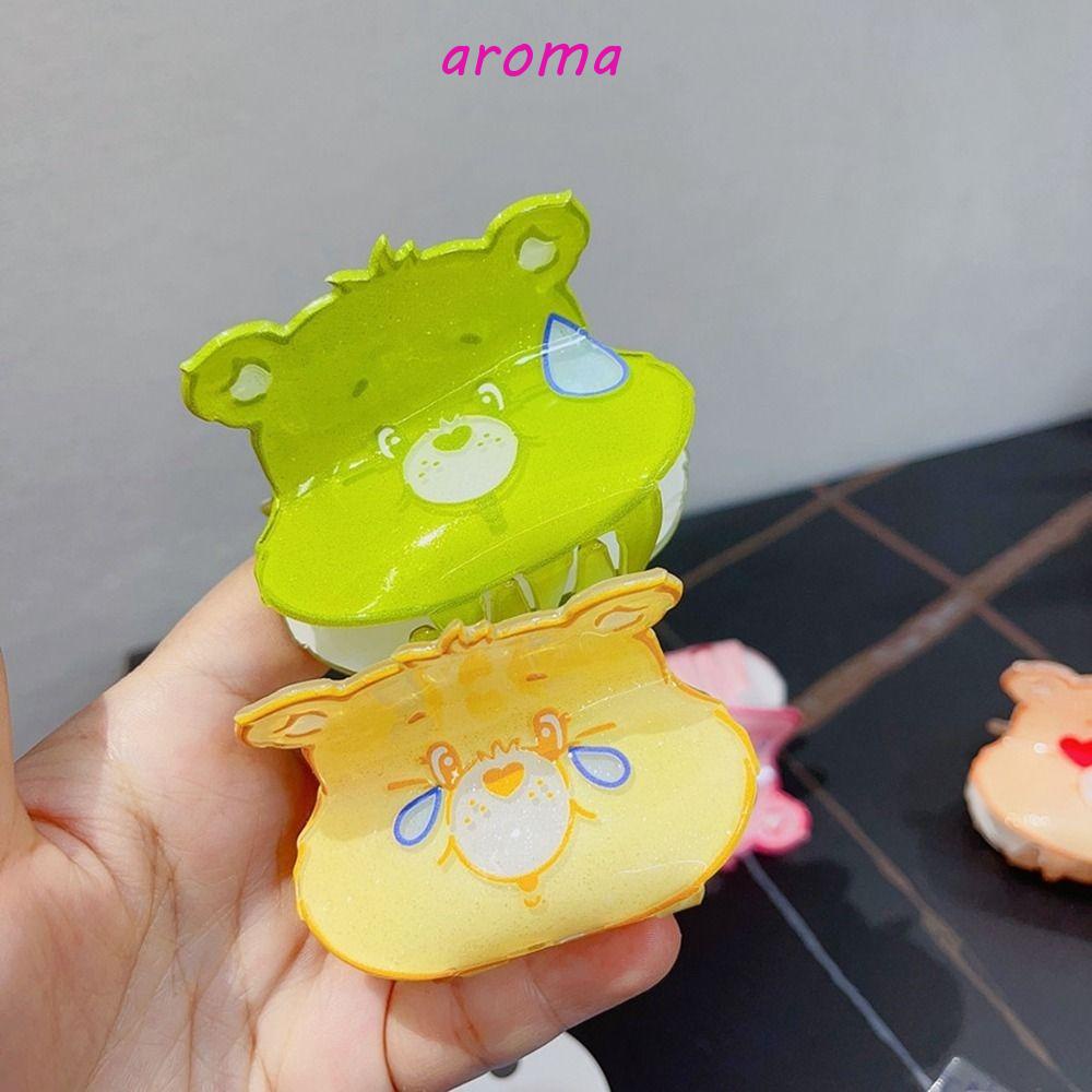 Kẹp Tóc Hình Gấu / Cá Mập Màu Cầu Vồng Hoạt Hình Dễ Thương