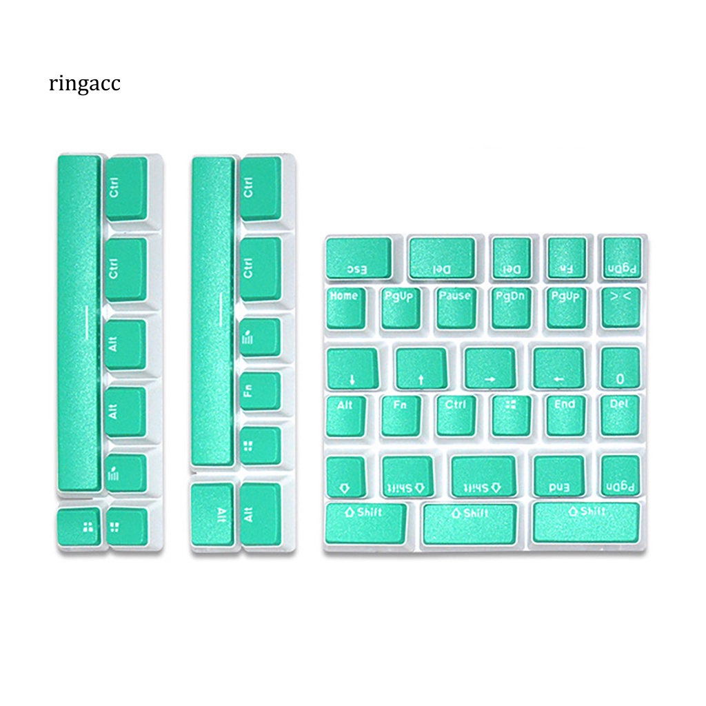 Bàn Phím Cơ 46 Phím FOS Trong Suốt Thoải Mái Chống Mài Mòn Hai Màu Tiện Dụng Cho Văn Phòng