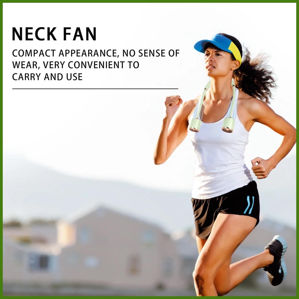 Quạt USB Đeo Cổ Cá Nhân 3 Tốc Độ Nâng Cấp Có Thể Mang Đi Tiện Dụng