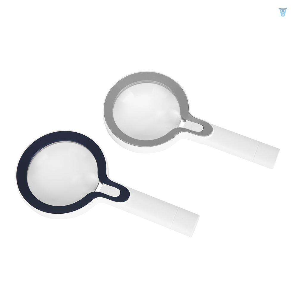 Kính Lúp Cầm Tay 10X &amp; 5X Đường Kính Lớn 3 Mức Độ Sáng Dùng Sửa Chữa Đọc Sách