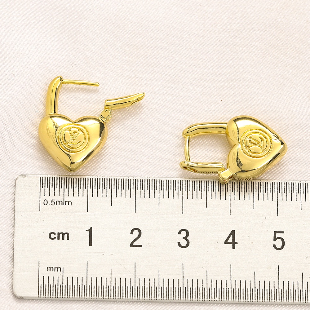 Bông Tai LV Bằng Thép Titanium Thời Trang Cho Nữ