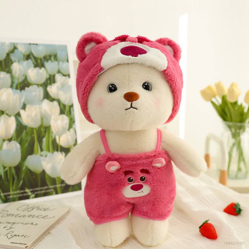 gấu dâu Lotso Thú Nhồi Bông Hình Gấu Teddy / Stitch / Pikachu Đáng Yêu Dành Cho Bé Gái