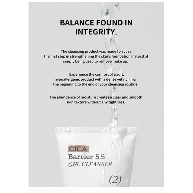 Sữa Rửa Mặt Dạng Gel Cica 5.5 120ml