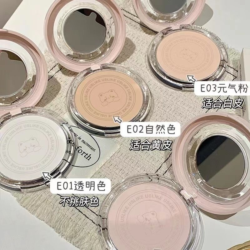 Phấn Phủ Trang Điểm Làm Trắng Da Che Khuyết Điểm Chống Nước Lâu Trôi Hình Gấu Dễ Thương Uslike
