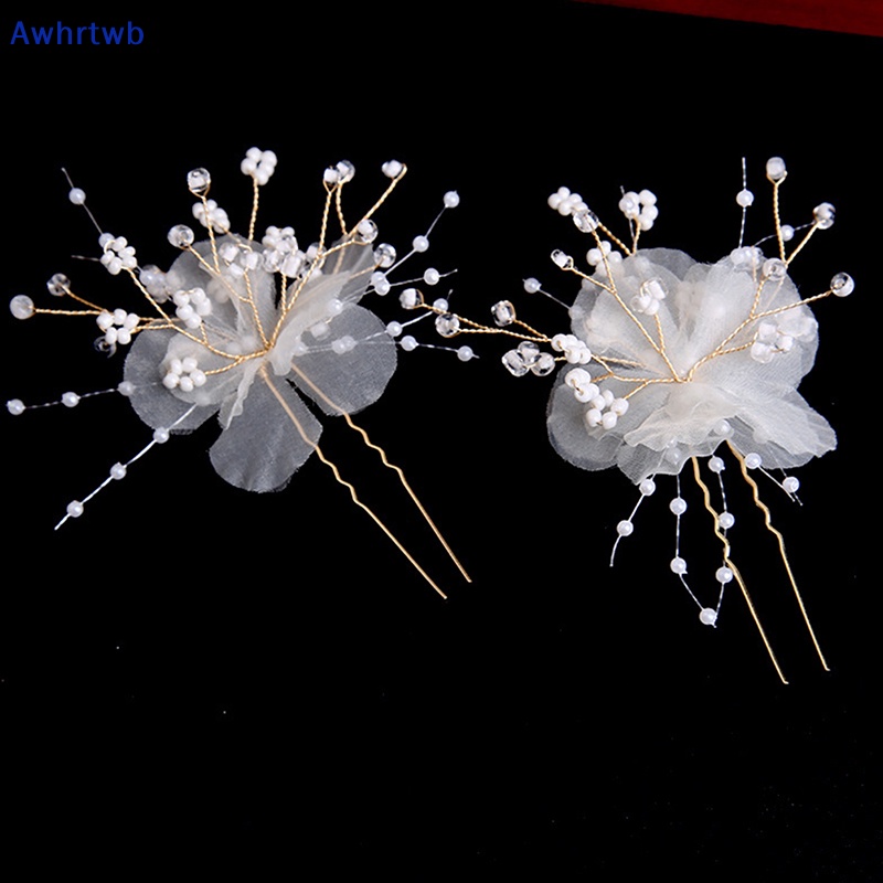 Cài Tóc Hình Hoa Đính Ngọc Trai Nhân Tạo Thời Trang Cho Nữ Mới
