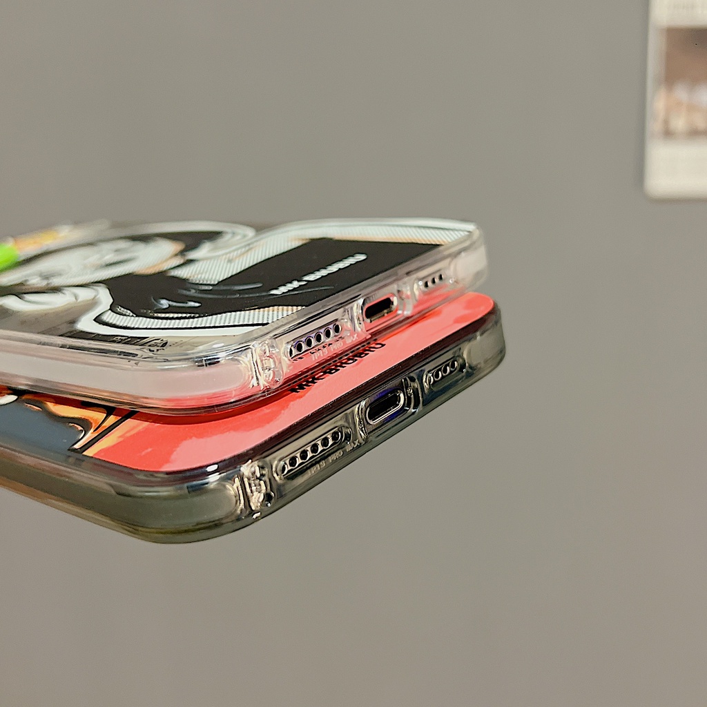 Ốp Điện Thoại TPU Dẻo Trong Suốt Họa Tiết Hoạt Hình Cô Gái Độc Đáo Cho iPhone 11 13 12 14 Pro Max