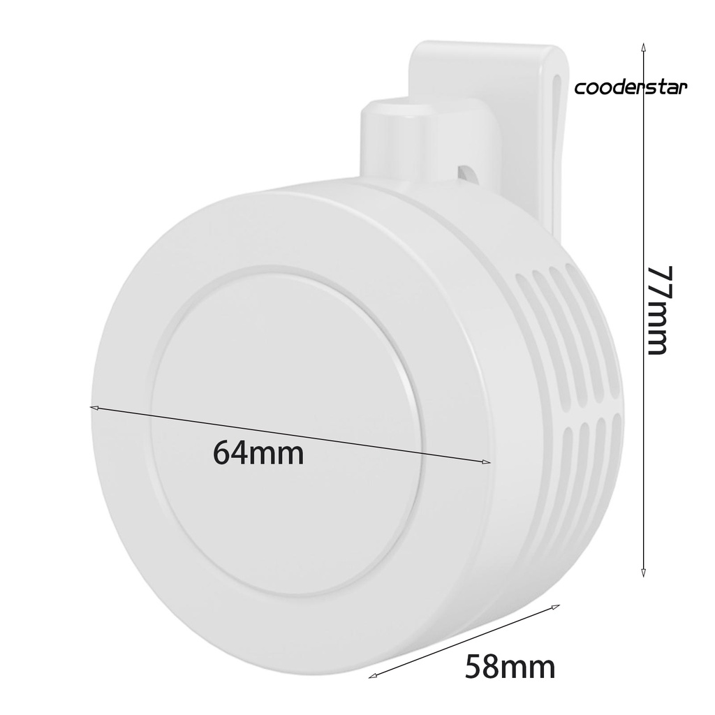 Quạt Kẹp 900mAh 3 Tốc Độ Bằng Nhựa Yên Tĩnh Không Cánh Chống Trượt Có Thể Điều Chỉnh Dùng Cho Mùa Hè