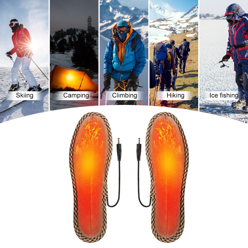 Đế Lót Giày Sưởi Ấm Bằng Điện Có Thể Sạc Lại Dành Cho Nam Nữ