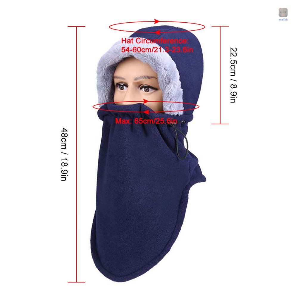 Mũ Trùm Đầu Che Cổ Giữ Ấm Chống Gió Mùa Đông Cho Nam Nữ