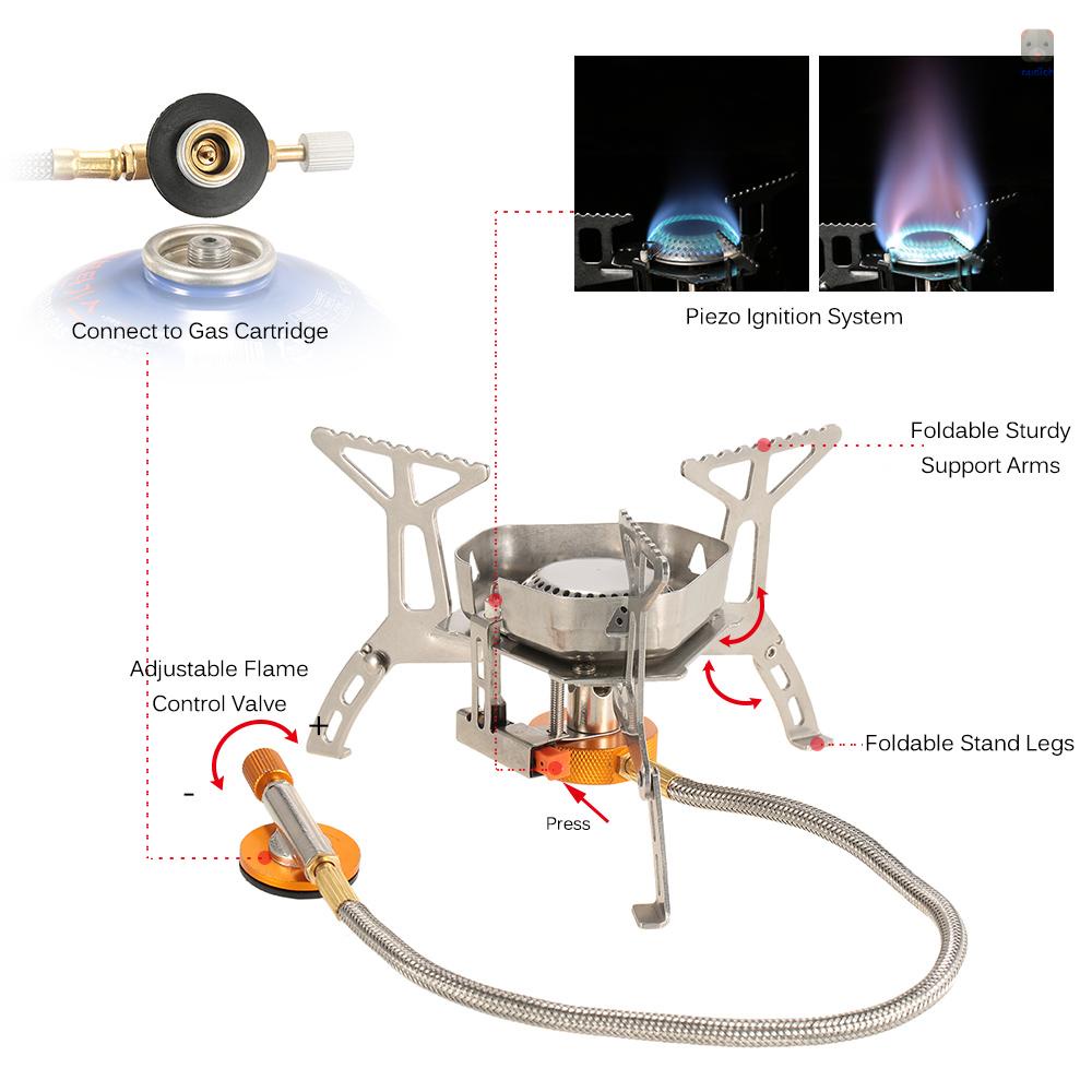 Bếp Gas Di Động Có Thể Gập Lại Kèm Hộp Đựng Tiện Dụng