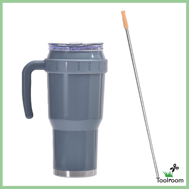 Cốc Uống Nước 40oz Có Tay Cầm Chống Rò Rỉ Phù Hợp Cho Xe Hơi