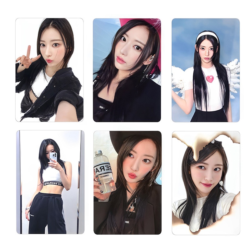 Album Ảnh Thẻ Bài SAKURA KIM CHAEWON HUH YUNJIN KAZUHA HONG Euchae