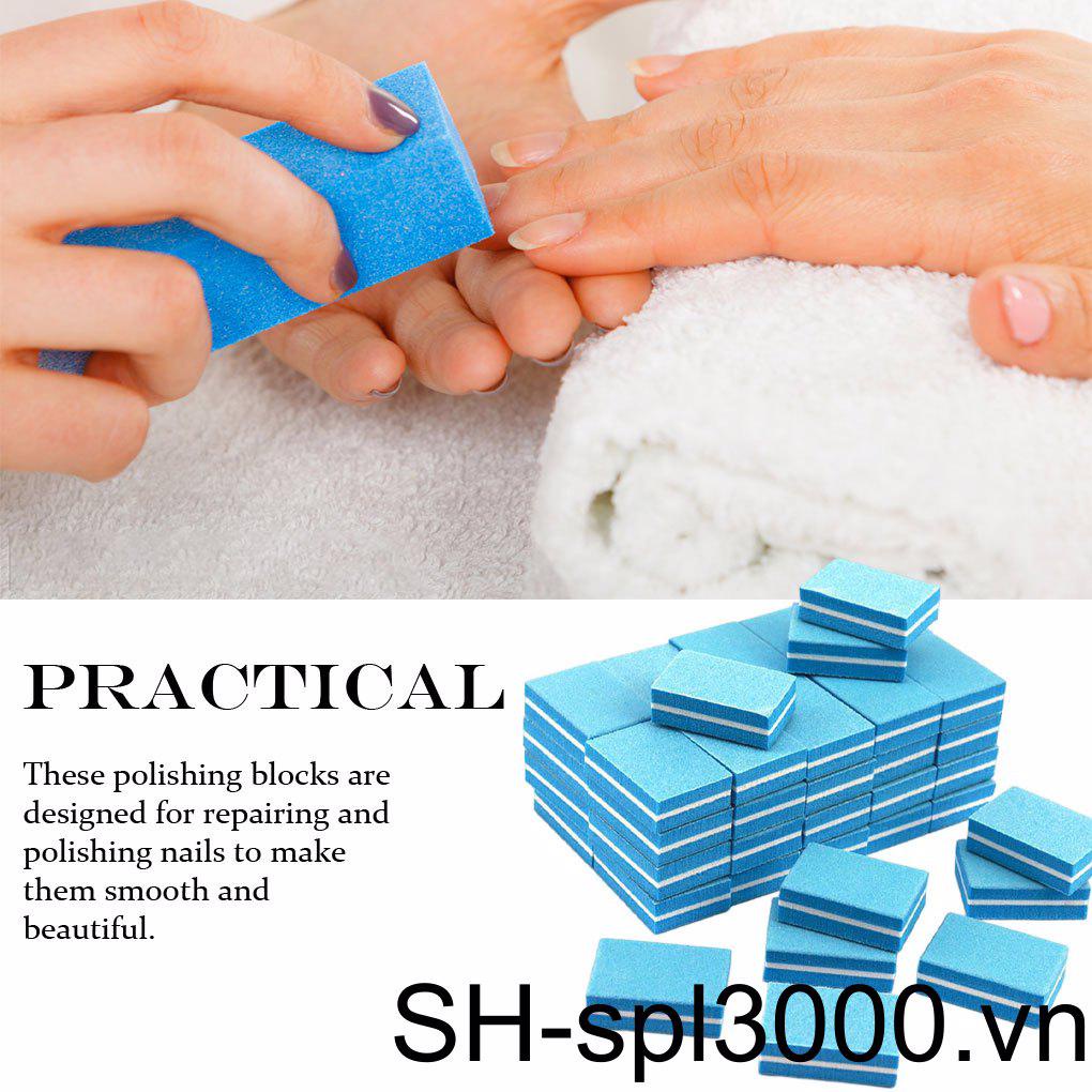 Bộ 50 Dũa Móng Tay Mini Hai Mặt Nhiều Màu Sắc