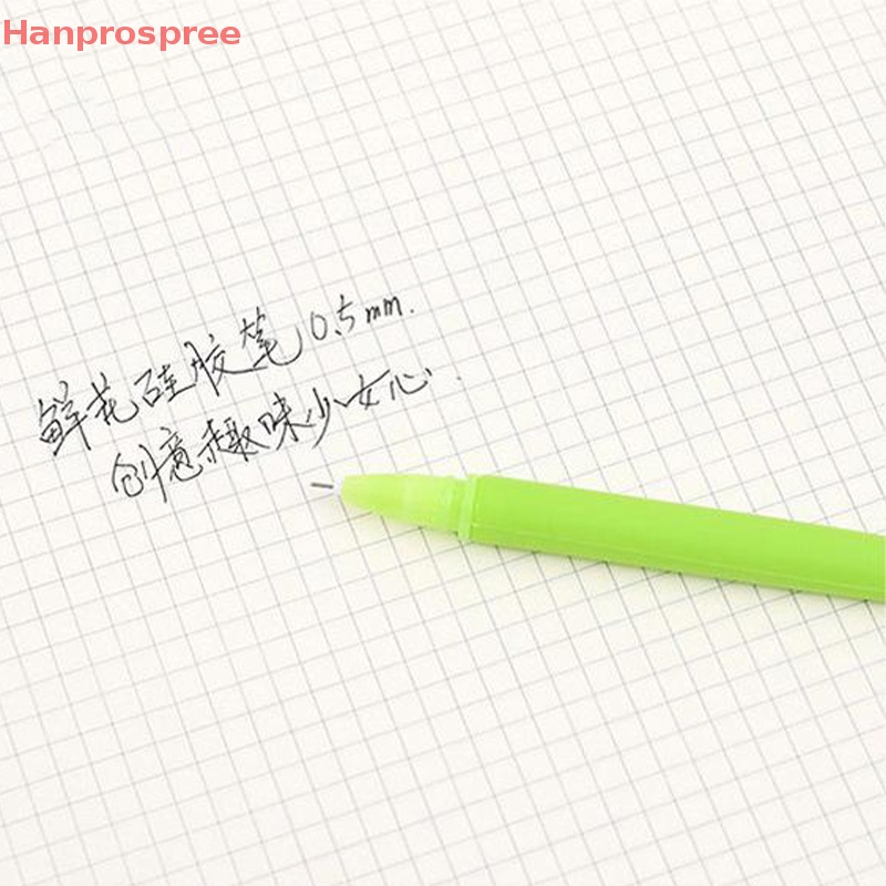 Hanprospree > Bút Bi Silicon Mềm Hình Hoa Đáng Yêu Màu Sắc Ngẫu Nhiên