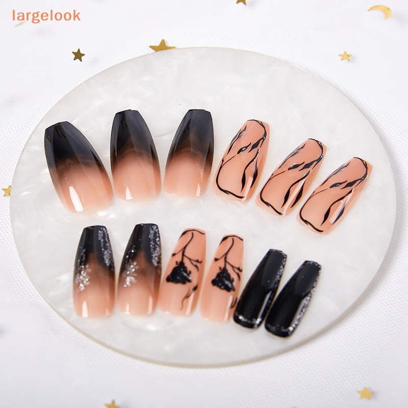 Hộp 24 Móng Tay Giả Phủ Toàn Diện Tháo Rời Được