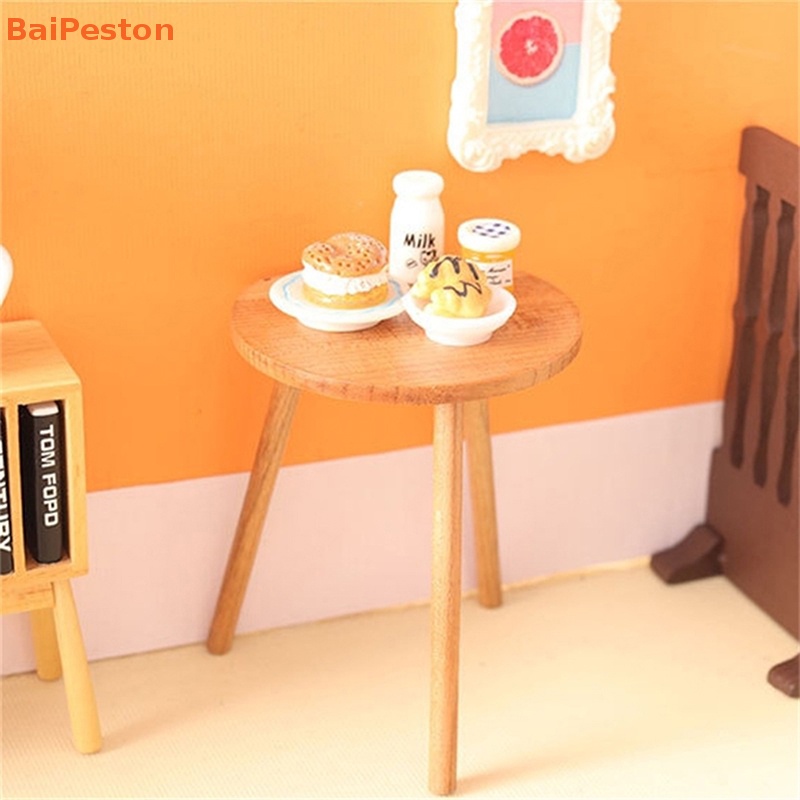 Bàn Uống Trà / Cà Phê Để Bàn Trang Trí Nhà Búp Bê Tỉ Lệ 1: 12