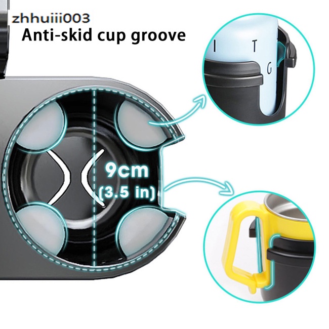 Giá Đỡ Điện Thoại / Cốc / Chai Nước / Đồ Ăn Vặt 3 Trong 1 Gắn Ghế Sau Xe Hơi