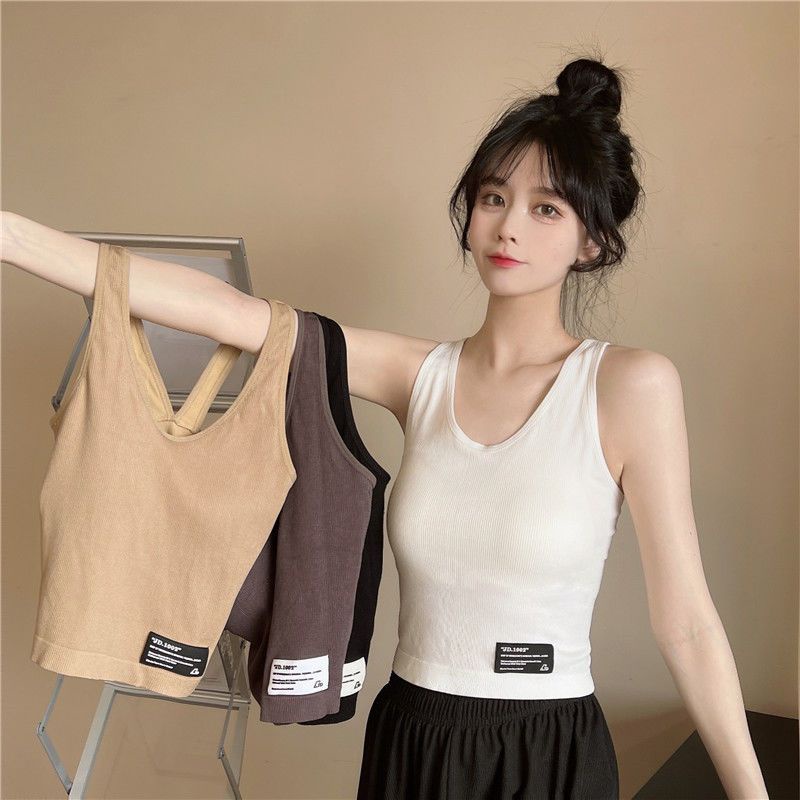 Hàng Mới Về Áo Hai Dây Siêu Mỏng Không Đường May Cố Định Không Đường May Cố Định Không Gọng Cúp Ngoài