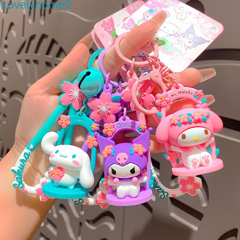 SANRIO Móc Chìa Khóa Hình Kulomi / Cinnamoroll / My MelodyKey Dễ Thương