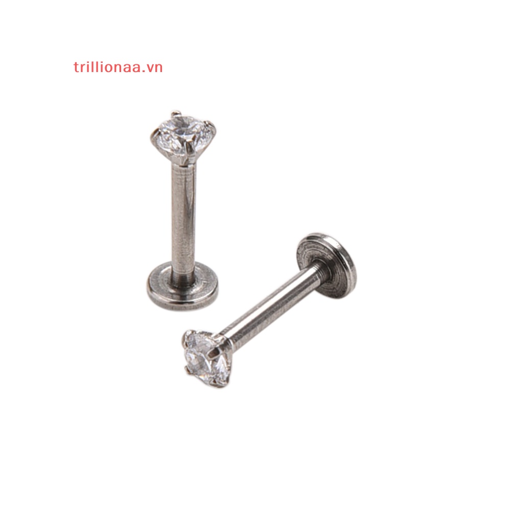 Set 2 Khuyên Môi / Môi Bằng Thép Phẫu Thuật