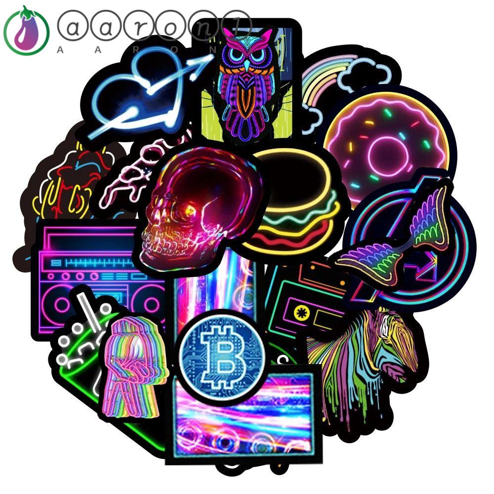 Aaron1 Nhãn Dán Graffiti Bằng PVC Chống Nước Họa Tiết Hoạt Hình Trang Trí Nhật Ký / Máy Tính