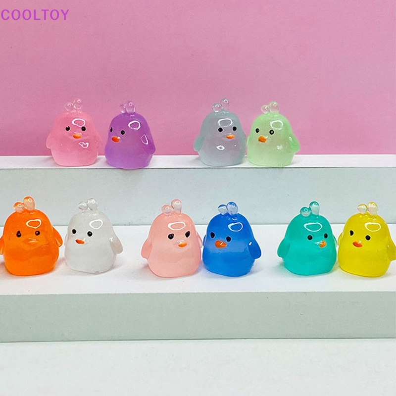 Bộ 5 Tượng Vịt Con Phát Quang Dùng Trang Trí Vườn