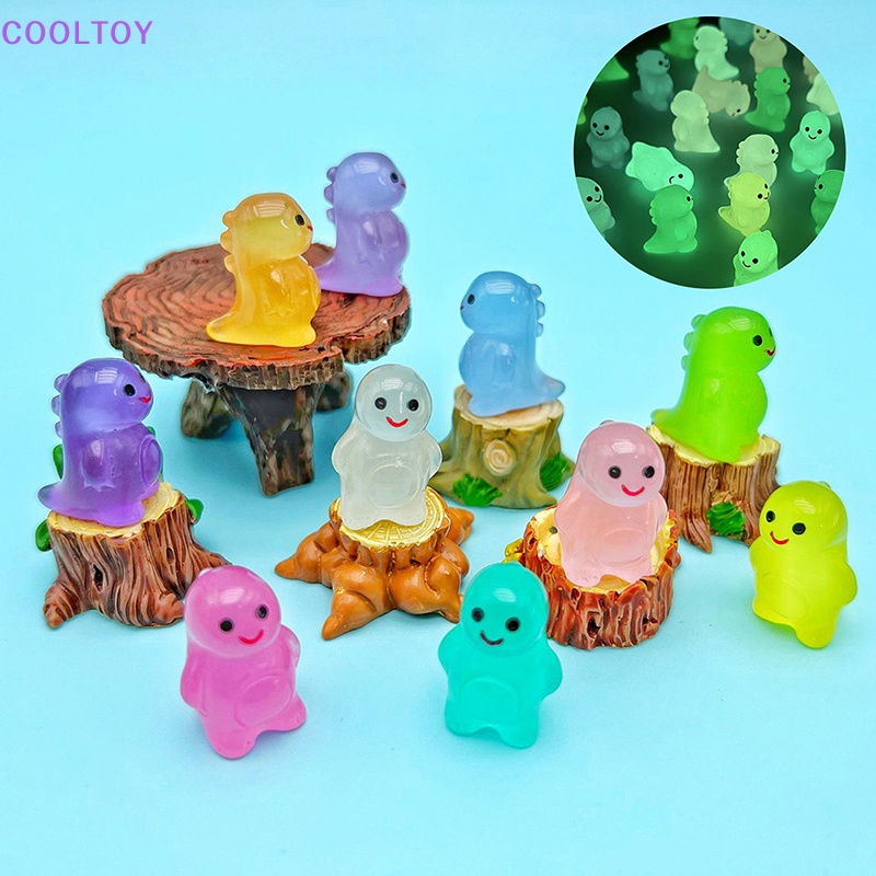 Cooltoy Bộ 5 Mô Hình Khủng Long Mini Bằng Nhựa Phát Sáng Trong Bóng Tối Trang Trí Nhà Búp Bê DIY