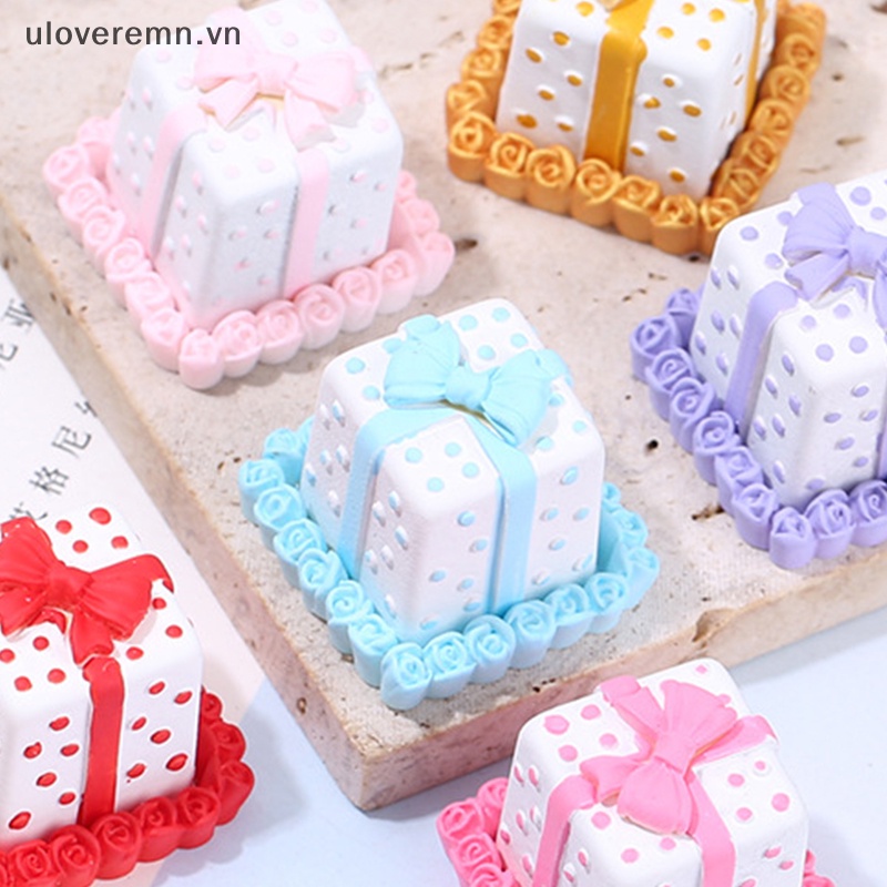 Uloveremn Mô Hình Bánh Kem mini Tỉ Lệ 1: 12 Trang Trí Nhà Búp Bê