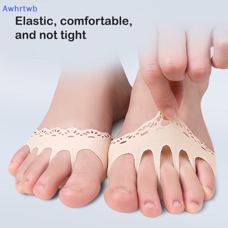 1 Cặp Đệm Ngón Chân Mềm Mại Phối Ren Rỗng Thoáng Khí Chống Mài Mòn Mới