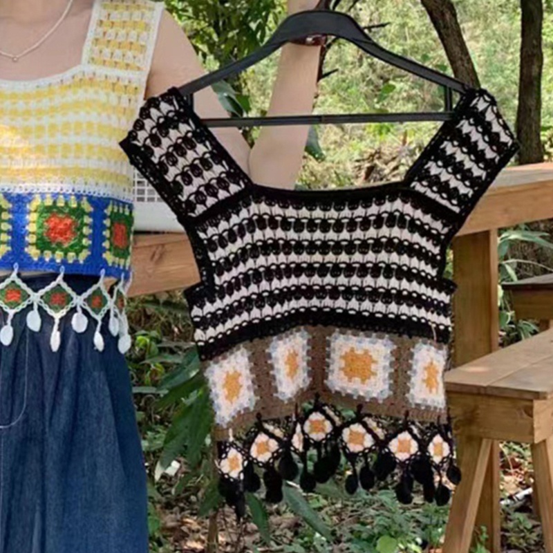 R Áo Dệt Kim Rỗng Màu Trơn Họa Tiết Ngọt Ngào Đáng Yêu Cho Scho