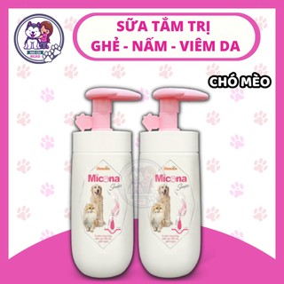 Sữa tắm micona cho chó mèo bị viêm da, nấm da, viêm nang lông, ghẻ da, khử mùi hôi chó mèo