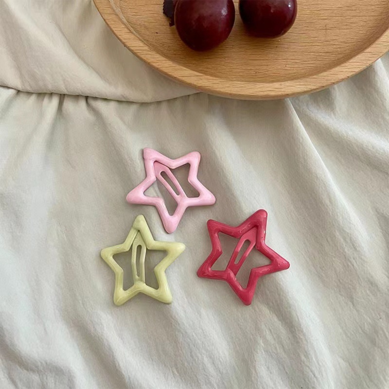 Kẹp Tóc Hình Ngôi Sao Bằng Kim Loại Chống Trượt Cho Nữ